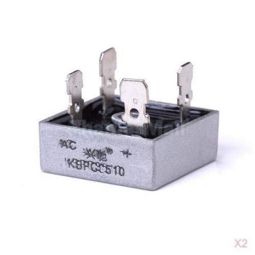 2x br3510 kbpc-3510 metal case diode bridge rectifier 35a 1000v high quality for sale