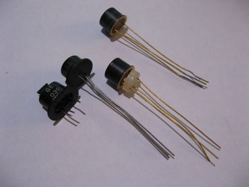 Qty 5 Transistors 2N169A 2N43A 2N404 2N1671 General Electric - NOS Used Vintage