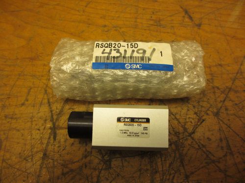 SMC NEW Lot of 2 Pneumatic Cylinders / Actuators RSQB20-15D