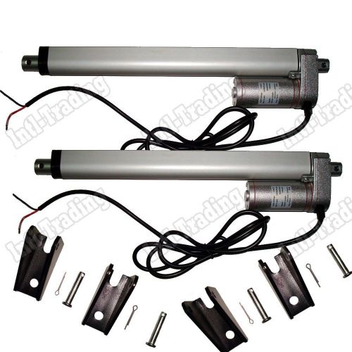 2X 10&#034; Electric Linear Actuators Stroke 250mm=10Inch/12V/1500N=150KG 330lbs Load