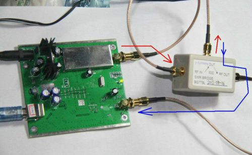 0.1MHz-550MHz USB sweeper analyzer+ attenuator+ SWR bridge+ SMA Cable/Antenna