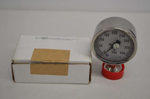 New applied industrial technologies 3s-h-1-1/2u-gf-bt-ss pressure gauge d351976 for sale