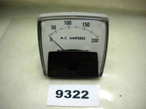 (9322) Yokogawa Amp Meter YE/250240LSRL A-C Amperes 0-200
