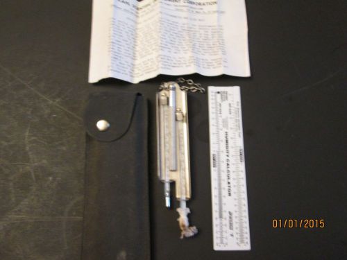 Pocket sling psychrometer and slide rule by kahl scientific instrument for sale