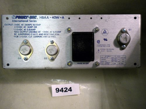 (9424) power one power supply hbaa-40w-a for sale