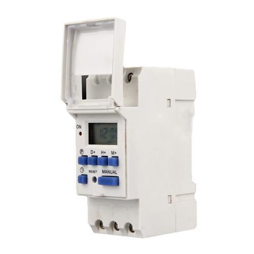 Din rail digital lcd weekly programmable timer time relay switch 16a thc for sale