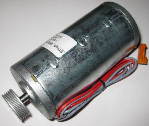 4000 RPM Buhler Permanent Magnet 24 V DC Hobby Motor with Large Grooved Pulley