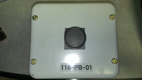Allen-Bradley push button switch in Hoffman enclosure.  800E-3X10