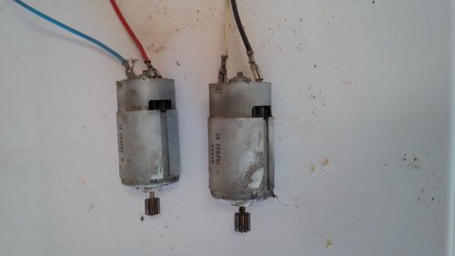 2 Small DC Electric Motors 12VDC from Peg Perego Gator