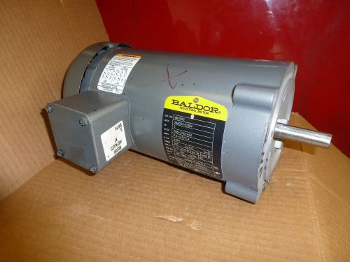 Baldor electric motor vm3555 2 hp 3 ph 3450 rpm 56c frame face mount round body for sale