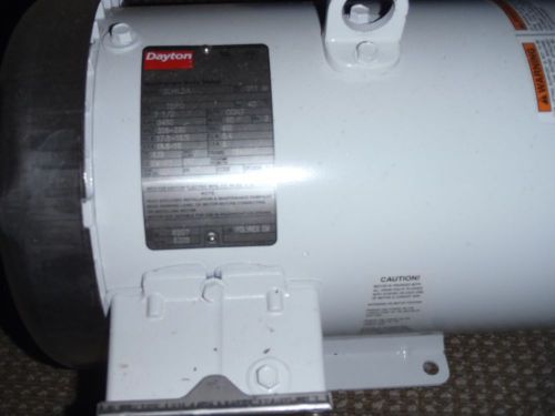 Dayton stainless washdown motor, 3-phase, 7-1/2 hp, 3450 rpm, 208-230/460 tefc for sale