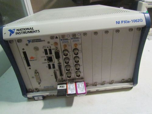 National instruments ni pxie-1062q mainframe w/pxie-8105, pxi-4461, pxi-4462 for sale