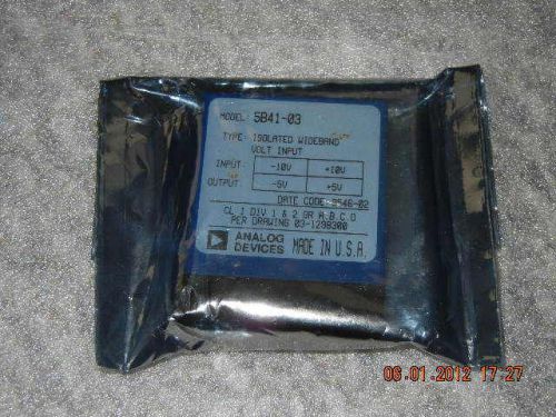 Analog Devices Isolated Wideband Volt Input Module, 5B41-03, NEW