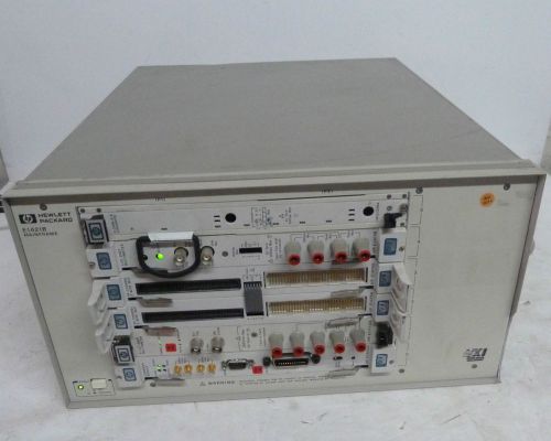 Agilent HP E1421B Mainframe VXI E1328A 4-CH D/A Converter E1476A E1411B