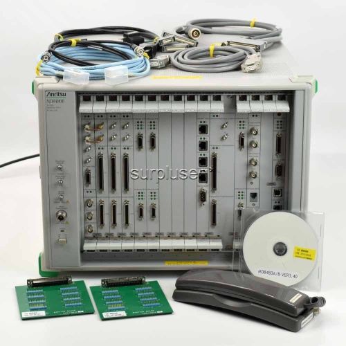 Anritsu md8480b signalling tester, w-cwdm w/ cards and accessories for sale