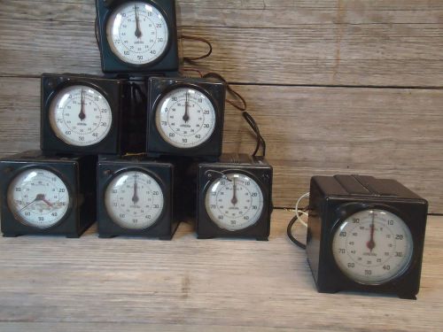 Vintage industrial lab precision timer stopwatch clock standard electric time c for sale