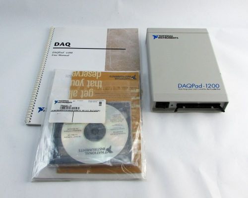 National instruments / ni daqpad-1200 w/ software &amp; manual - 182513c-01 *new* for sale