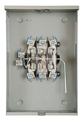 Murray rh173gr 3-phase meter socket with 7 jaw, ringless cover, lever bypass, for sale