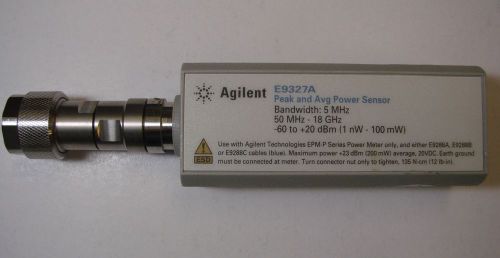 Agilent e9327a 50mhz-18ghz peak and average power sensor type n for sale