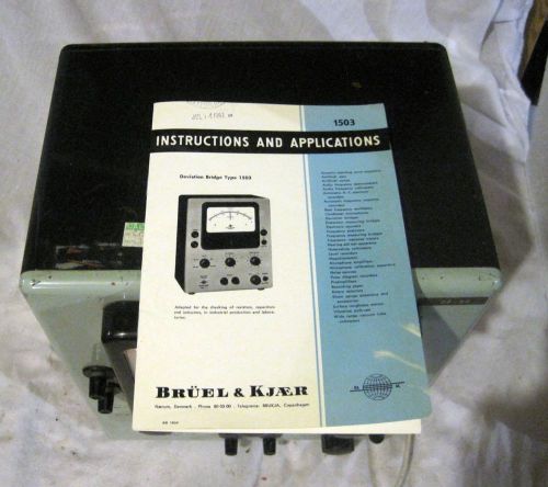 Bruel &amp; Kjaer Model 1503 Deviation Test Bridge w/Manual