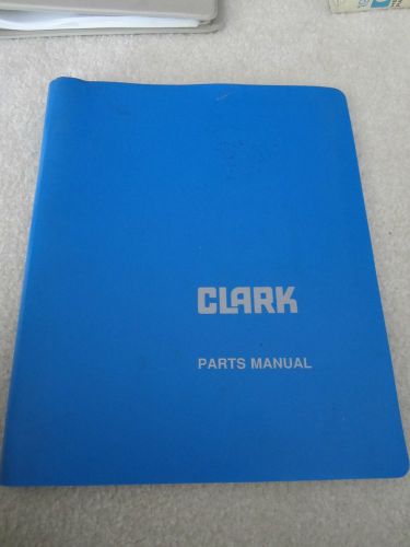Parts manual clark forklift chy60 i-056-4 industrial truck for sale