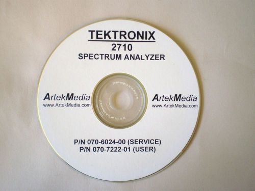 MANUAL TEKTRONIX 2710 SPECTRUM ANALYZER CD MAINTENANCE MANUAL