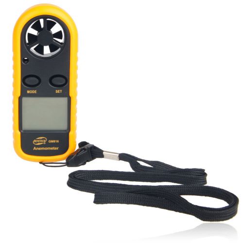 Digital Air Wind Speed Scale Gauge Meter Anemometer NTC Thermometer GM816