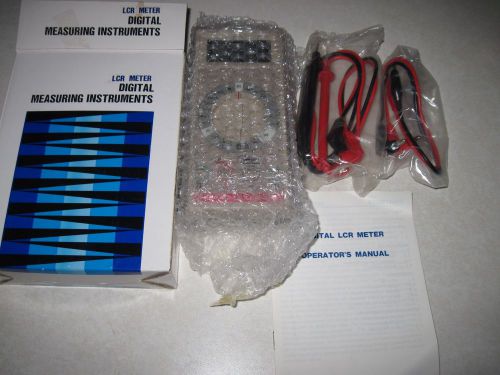 New In Box Testmate 195 Digital LCR Meter with Leads and Clips