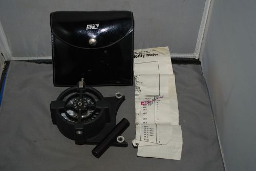 Florite Air Velocity Meter With Parts List Bacharach Insturment Company #4900