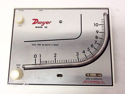 Dwyer Mark II Model 28 Manometer - Nice!