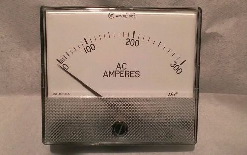 Westinghouse 0-300 Amperes A-C Panel Meter