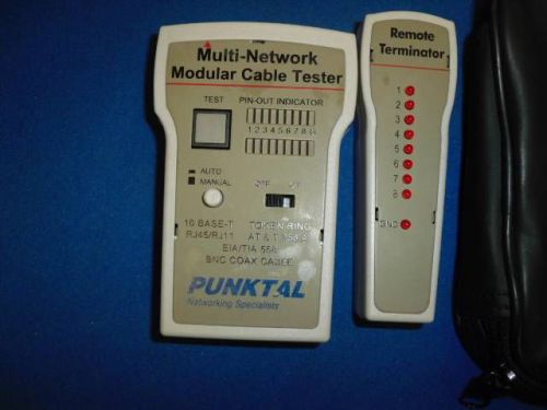 Punktal Networking Specialist Multi-Network Modular Cable Tester ,   Free Ship