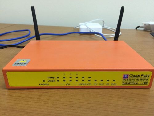 Check Point Safe@Office 500W USED  SBX-166LHGE-4 FIREWALL SECURITY ROUTER