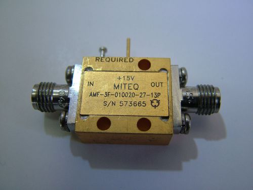 RF AMPLIFIER MITEQ  0.6GHz - 3GHz  40dB  AMF-3F-01002027-13P