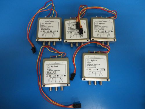 Lot of 3 Agilent 8763A Coaxial Switch DC to 4 GHz w/ Option 11