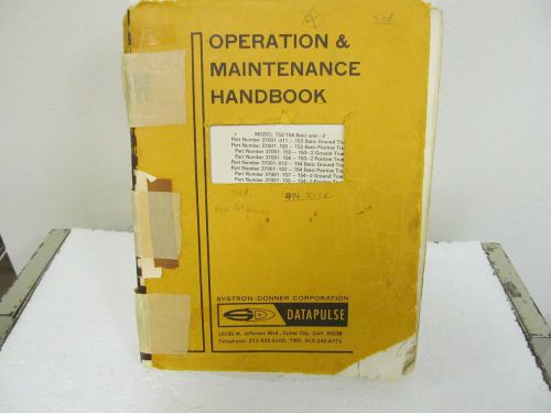 Datapulse 153/154 basic and -2 programmable pulse generator operation manual for sale