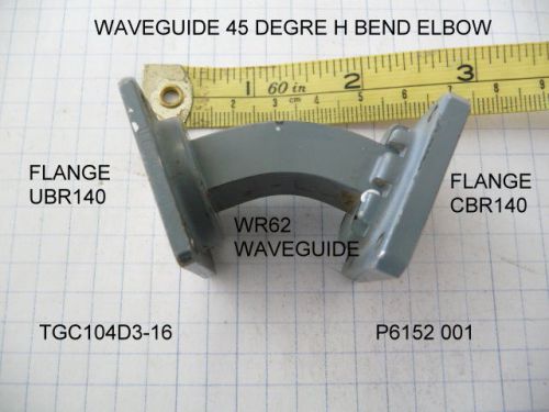 WAVEGUIDE WR62 H BEND 45 DEGREE ELBOW FLANGES UBR140 TO CBR140