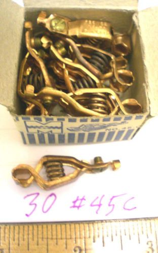 30 Solid Copper Pee-Wee Clips , MUELLER # 45C , Made in USA