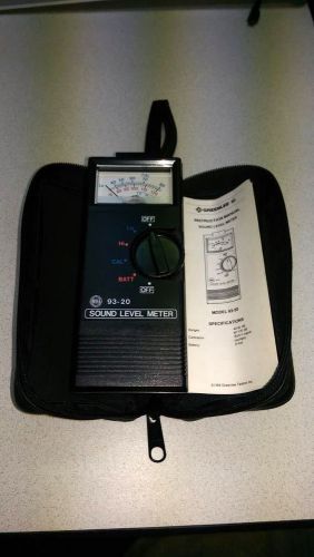 Greenlee Sound Level Meter model 93-20   FREE US SHIPPING