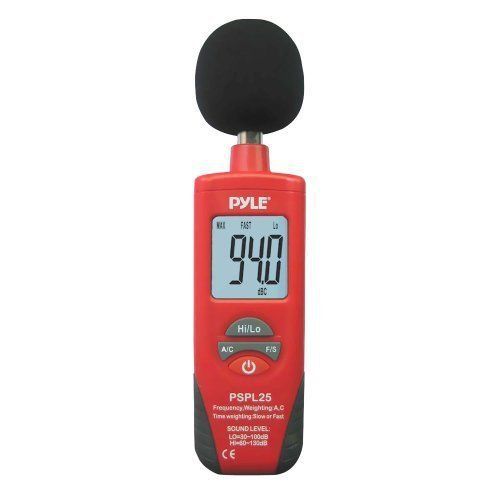 Pyle PSPL25 Sound Level Meter(red/black Color)