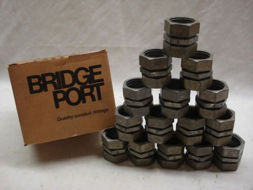 Bridgeport Fittings 1&#034; Compression Couplings,  Lot of 15,  262-DC,  NIB