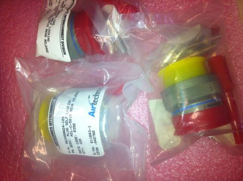 Lot of 3 circular mil spec connector self-lck coup nut skt sz 24 ms3459w24-10s for sale