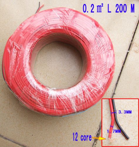 5M 300V 2 X 0.2mm^2 12-core PVC insulated cables Probes