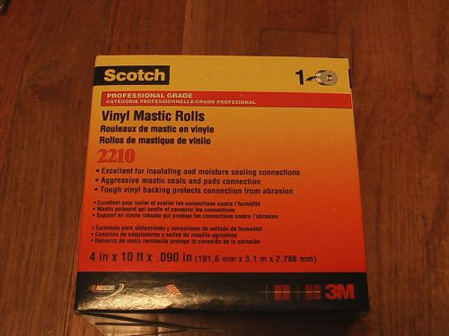 8 Boxes 3M Scotch 2210 Vinyl Mastic Rolls 4&#034; x10&#039; x .090&#034;
