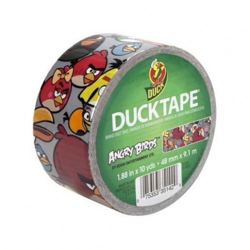 Duck Tape 1.88&#034; x 10 YD, Angry Birds Duct Tape 281512