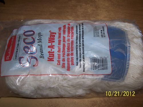 Rubbermaid contractor grade seco brand kut-a-way dust mop head for sale