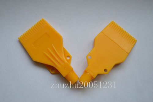 2pcs abs air blower air nozzle air knife 1/4&#039;&#039; h2 yellow air blowing comb type for sale
