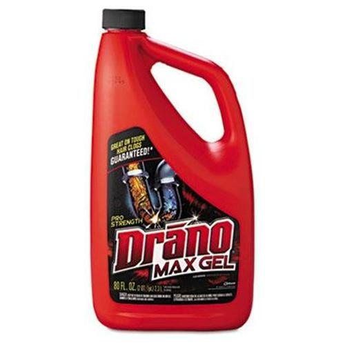 Drano® max gel clog remover, 2.5qt bottle, 6/carton for sale