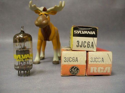 3JC6A Vacuum Tubes  Lot of 3  GE / RCA / Sylvania