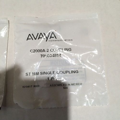 AVAYA C2000A-2 ST MULTIMODE SINGLE COUPLING With Hex Mounting Nut